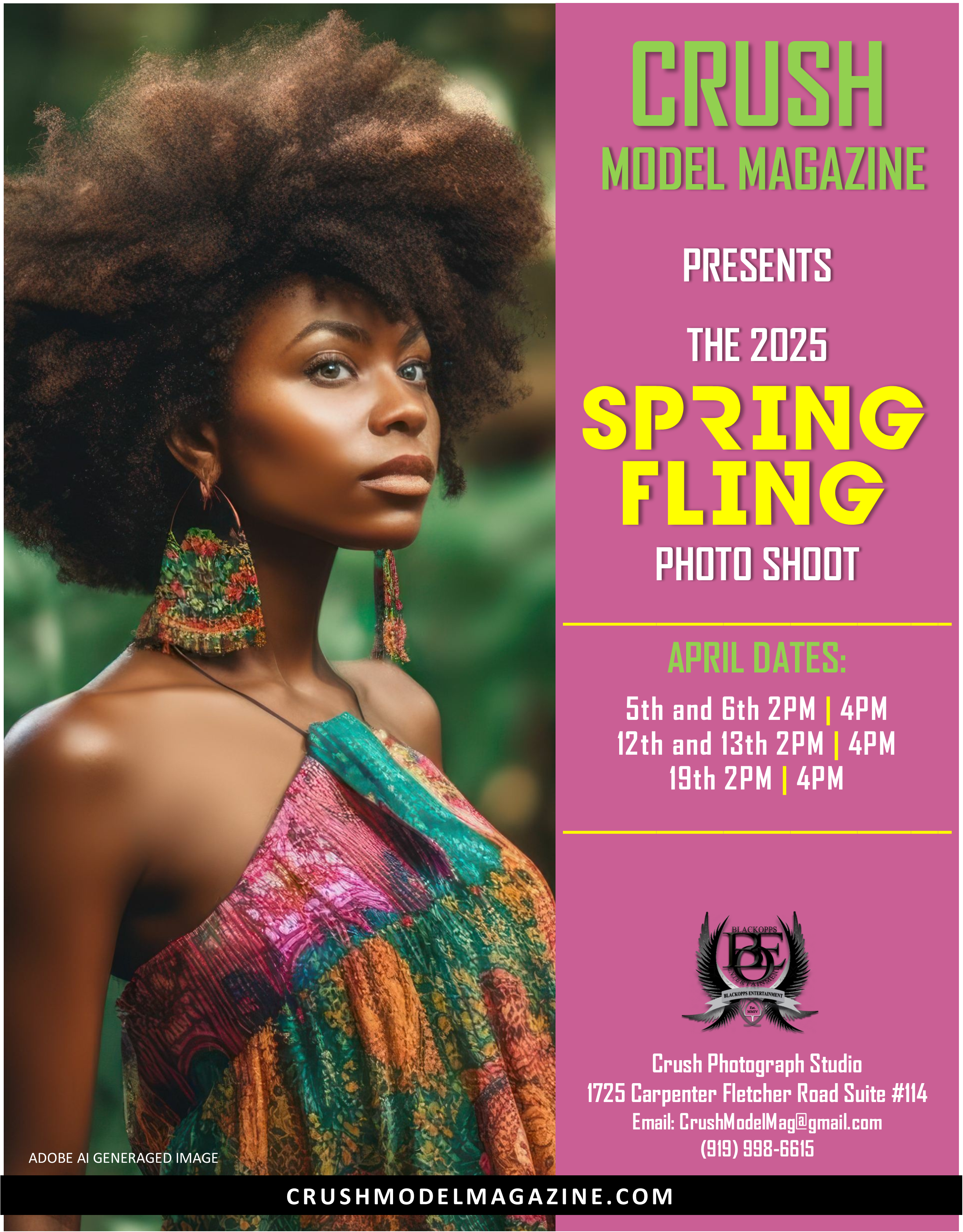 CRUSH Model Magazine’s 2025 Spring Fling Photoshoot Details